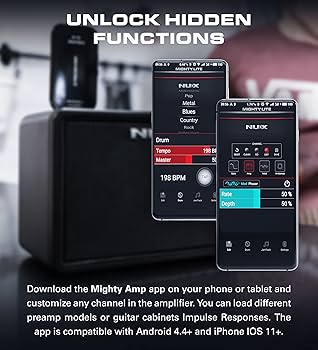 Amazon.com: NUX Mighty Lite BT Mini Portable Modeling Guitar